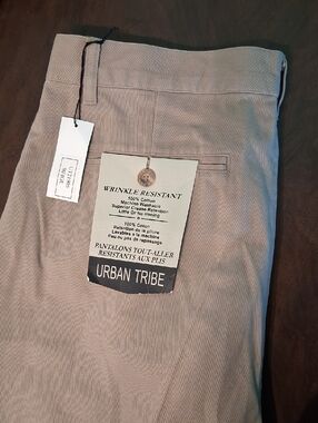 NEW! Men’s Tan Chinos - Wrinkle Resistant Cotton - tan 4508